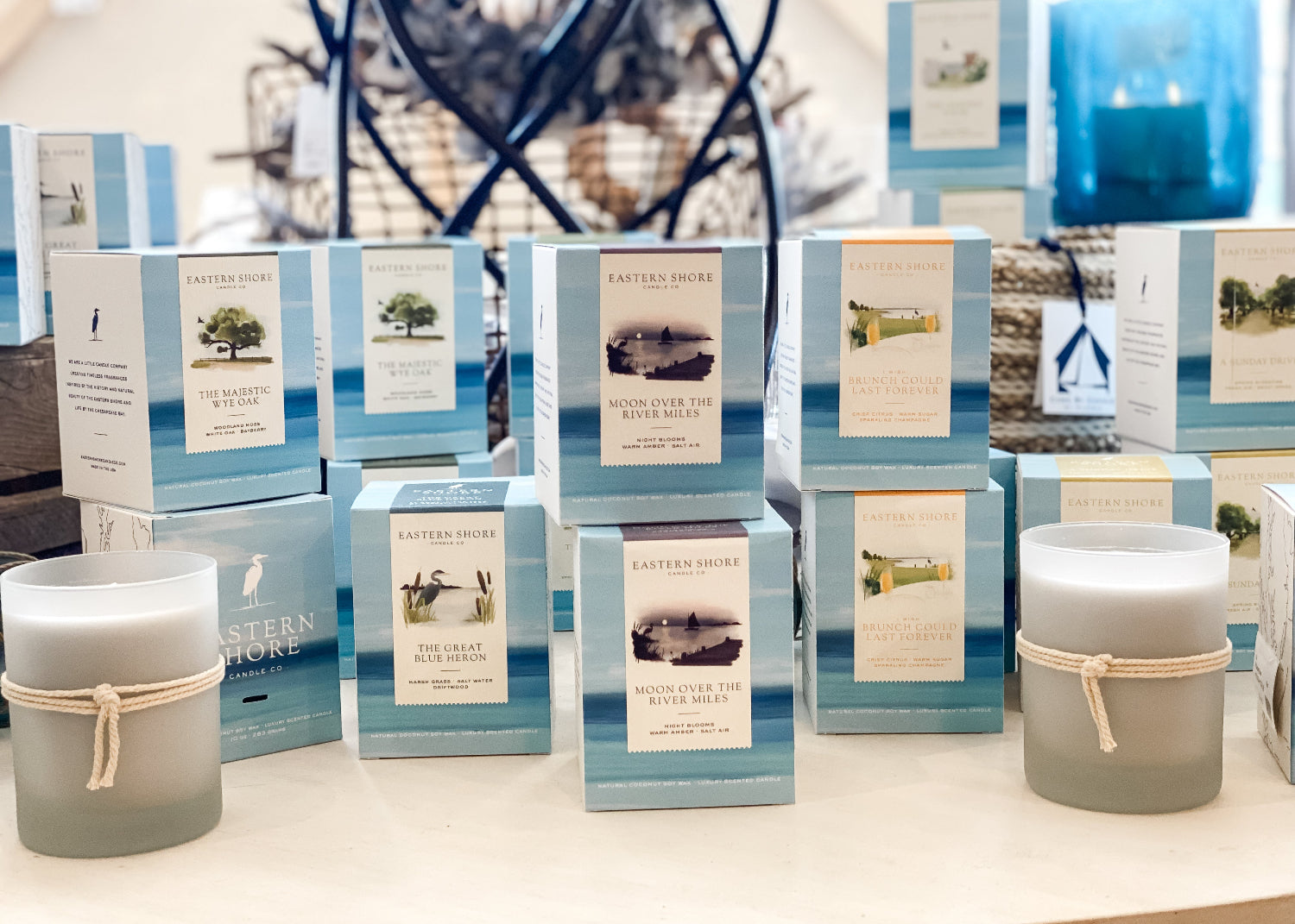 chesapeake bay candles, eastern shore candles, coastal candles, beach candle, summer scent, spring scent, fall scent, winter scent, luxury scented candles