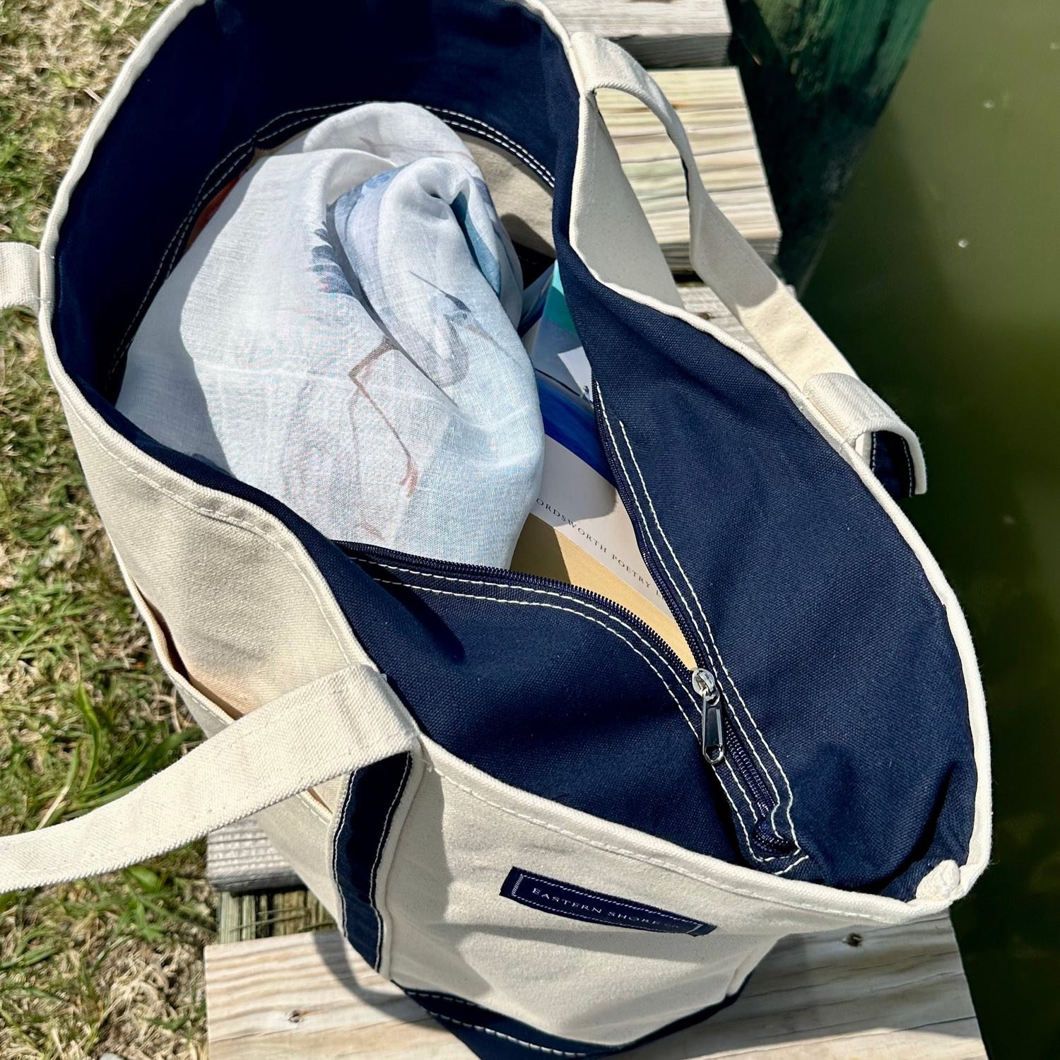 Large Classic Tote Bag from Our Heron Collection