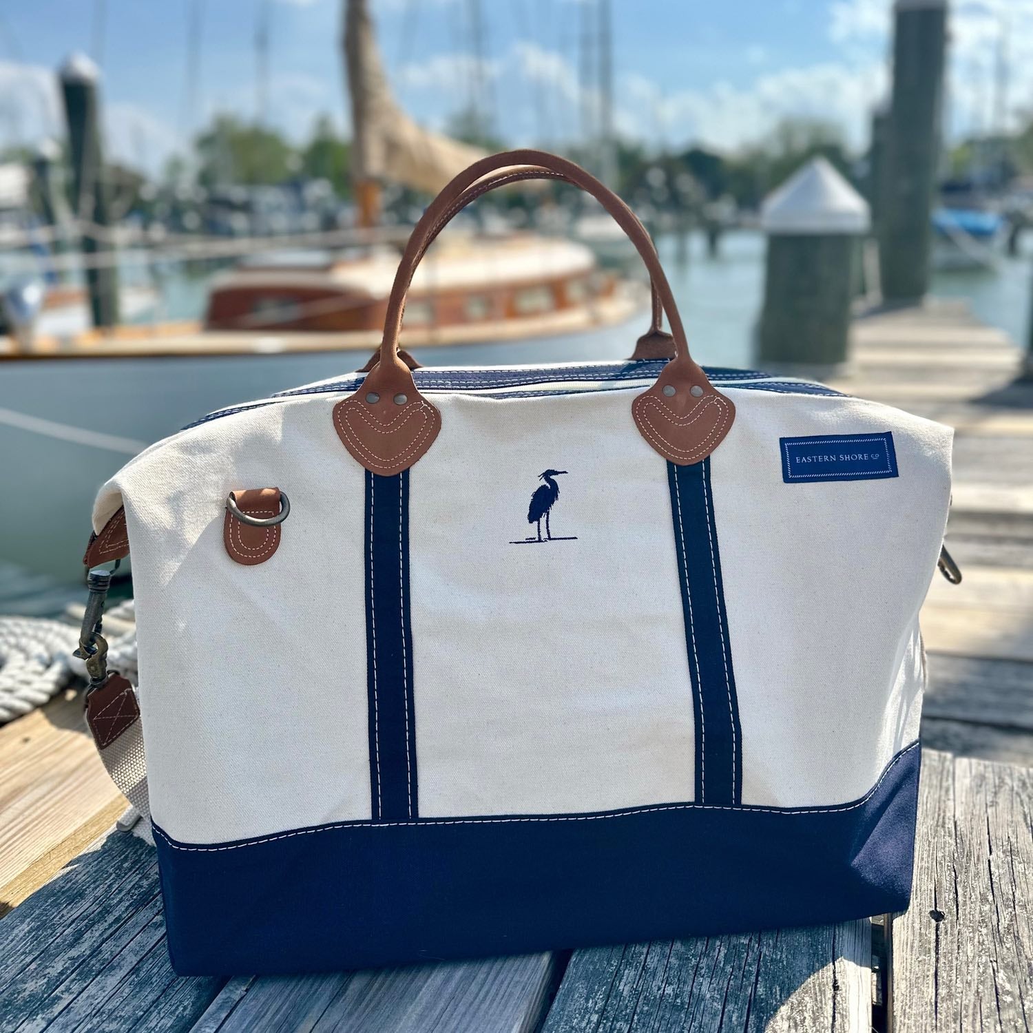 The Weekender Bag from Our Heron Collection – Eastern Shore Candle Co.