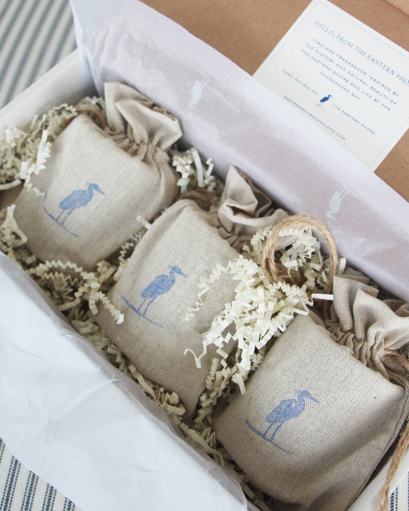 candle gift set, eastern shore candle, 6 oz candle set