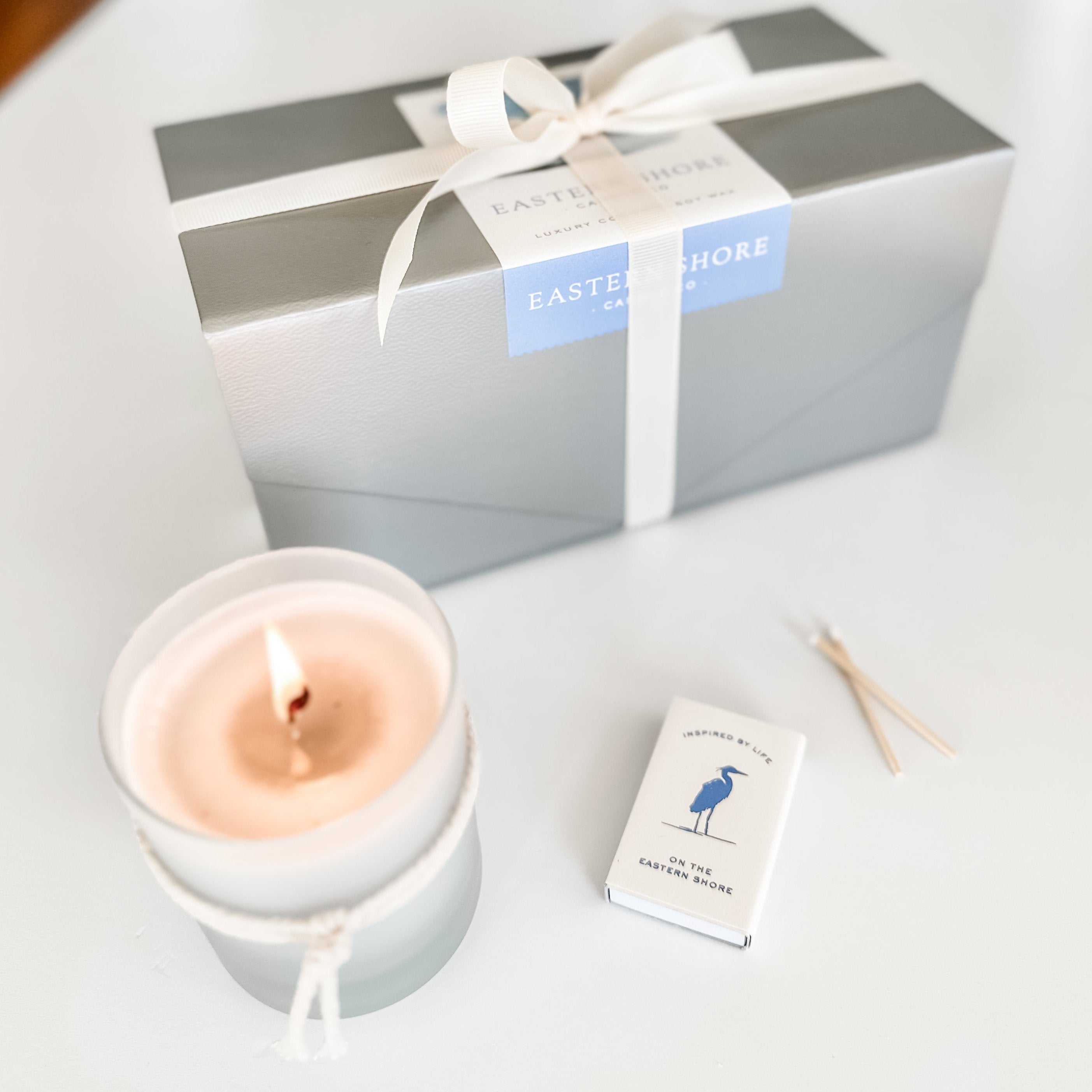 The Heron Gift Set in Shimmery Silver