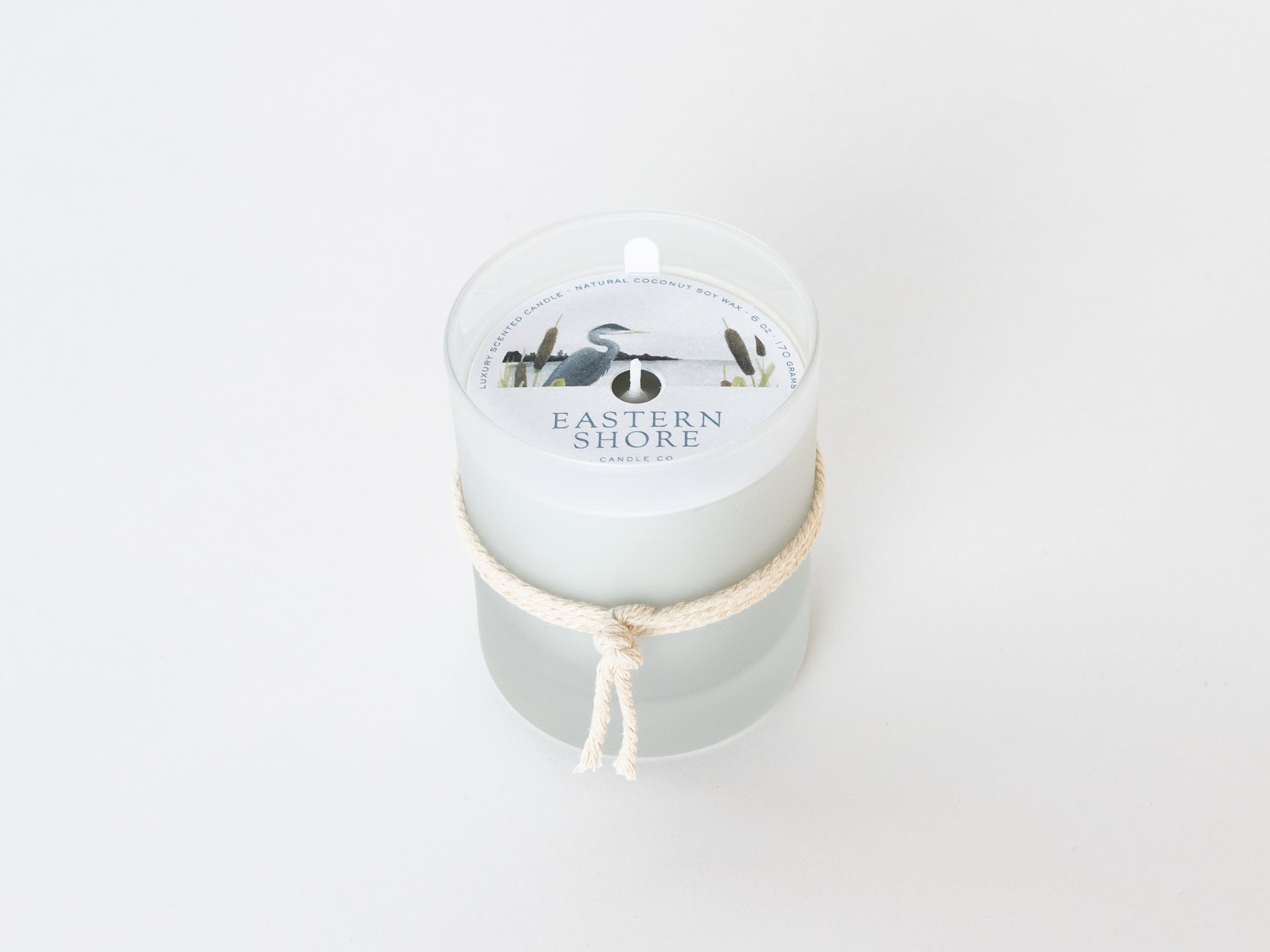 The Great Blue Heron, Marsh Grass, Salt Water, Driftwood, driftwood scent, salt air candle, blue heron, blue heron candle, Scented candle, coconut soy wax, coastal candle, eastern shore, Chesapeake Bay, luxury candle, hand-poured, Maryland, Virginia