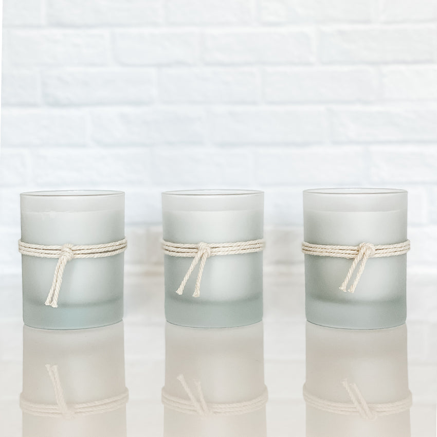 Coconut Soy Handmade Scented Candles, candle gifts, frosted glass, handmade, 6oz candles, candles near me, luxury scented candles, easter shore candles