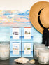 summer candle scents, eastern shore summer, chesapeake bay, gardenia scent, beach candle